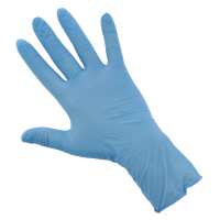 Перчатки нитриловые синие особопрочные