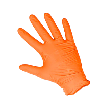 Перчатки нитриловые оранжевые особопрочные